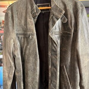 Wilsons Leather Charcoal Motorcycle jacket